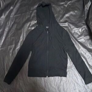 Splash Black Hooded Zip-Up Utility Jacket